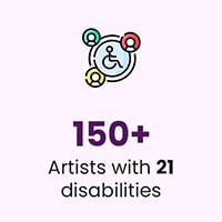 150+ artists with 21 disabiliities