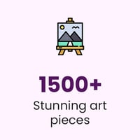 1500+ Stunning art pieces